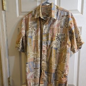 Cooke Street Honolulu Mens Short Sleeve Hawaiian Reverse Print Shirt Size Medium